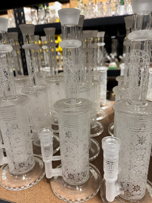 Clear medium length bong