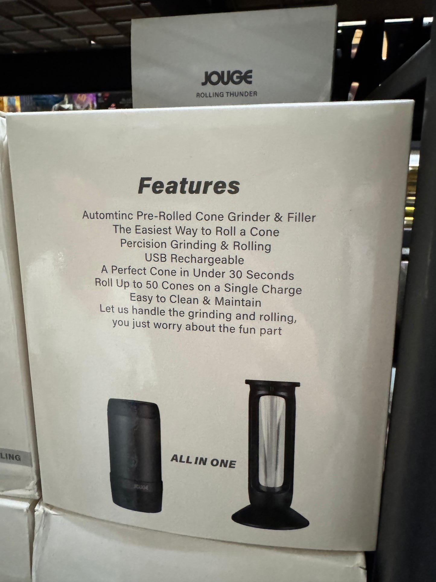 Grinder and cone filler