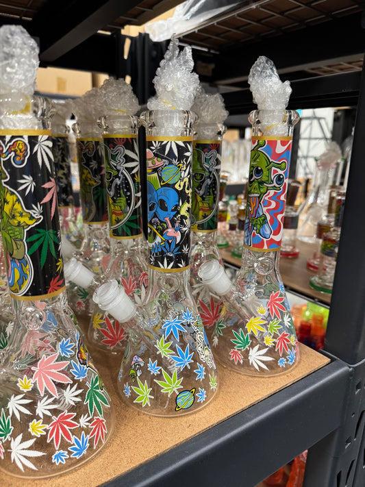 Cartoon beaker bongs