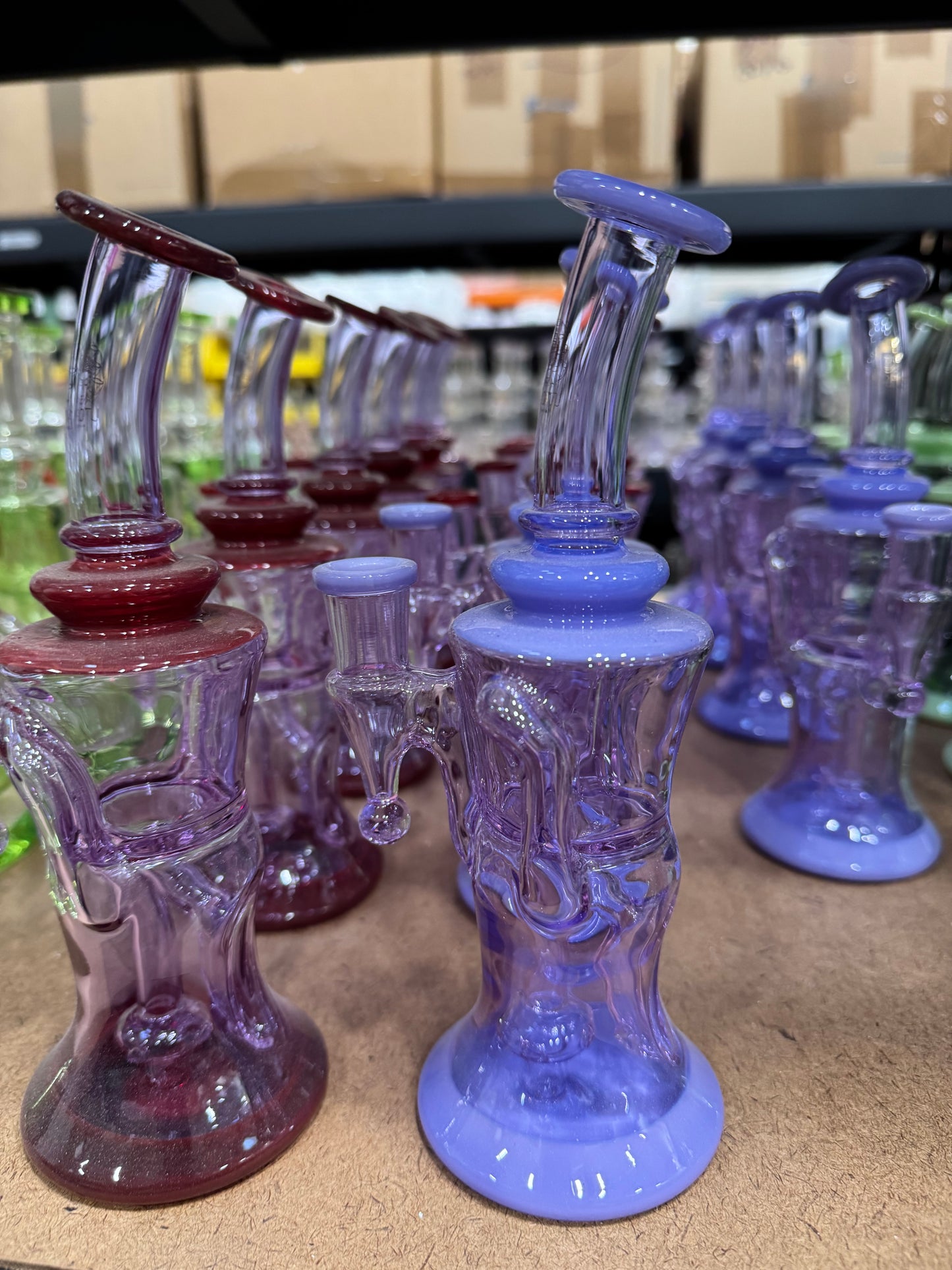 Neon built-in recycler rig