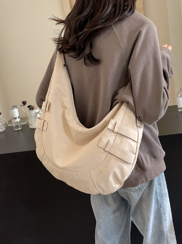 Korean Canvas Croissant Casual Bag