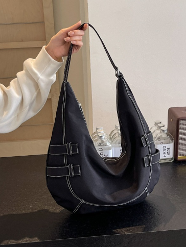 Korean Canvas Croissant Casual Bag