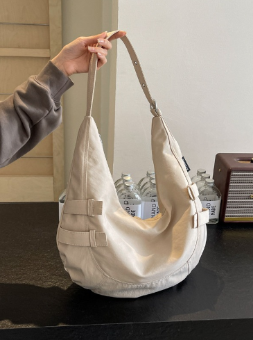 Korean Canvas Croissant Casual Bag