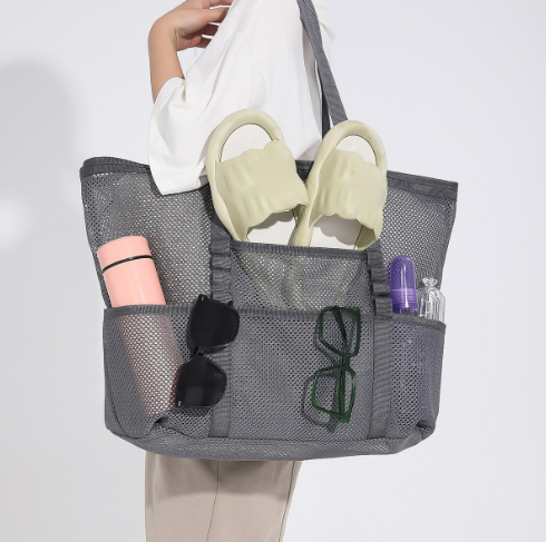 Multi-pocket Mesh Tote