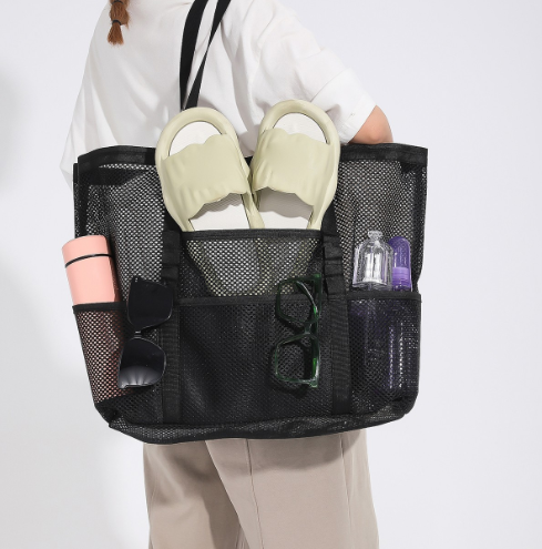 Multi-pocket Mesh Tote