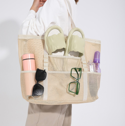 Multi-pocket Mesh Tote