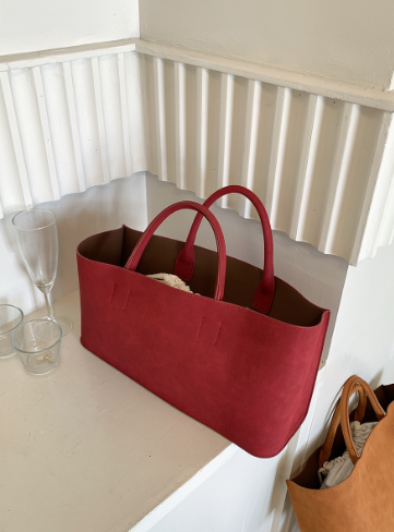 Plush Suede Handbag