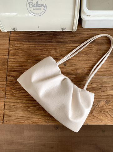 Korean French Pleated Baguette Bag