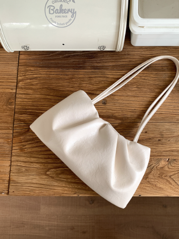 Korean French Pleated Baguette Bag